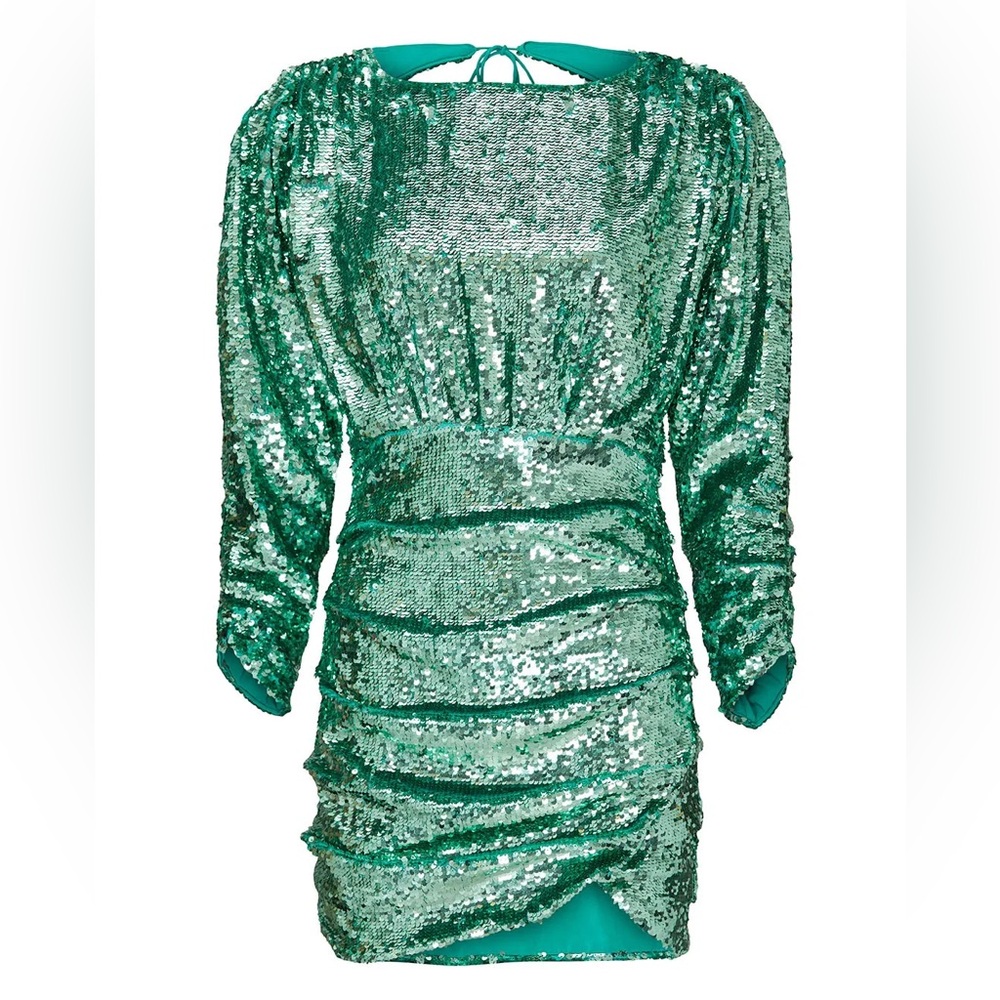 FOR LOVE AND LEMONS GREEN SPARKLY DRESS; Worn once; Size M
